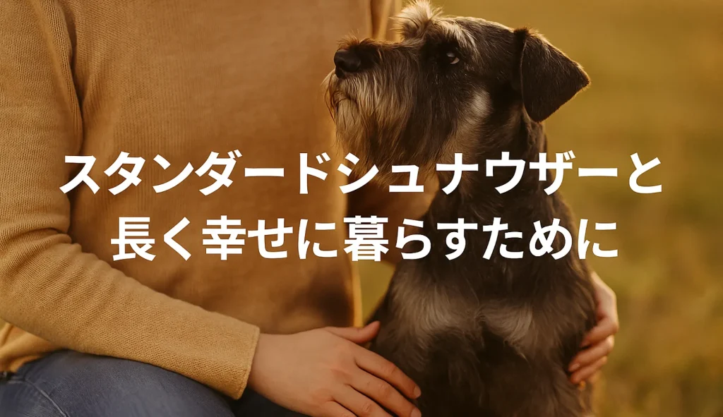 スタンダードシュナウザーと長く幸せに暮らすために