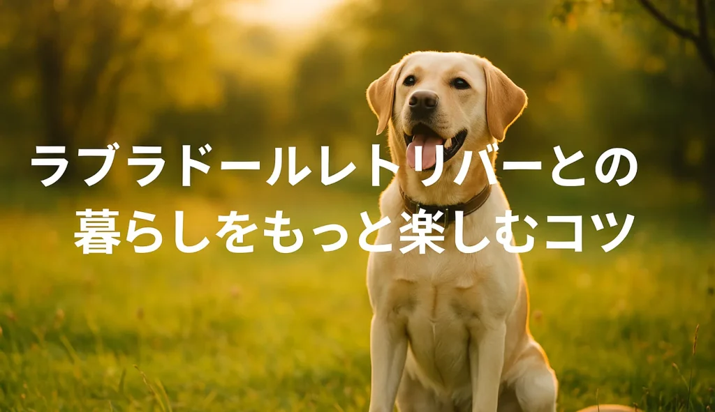 ラブラドールレトリバーとの暮らしをもっと楽しむコツ