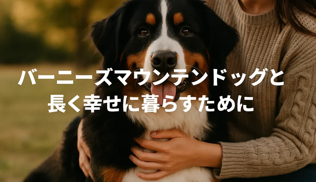 バーニーズマウンテンドッグと長く幸せに暮らすために