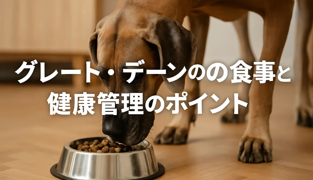 グレート・デーンの食事と健康管理のポイント