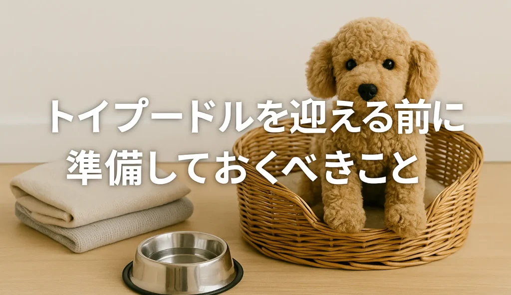 トイプードルを迎える前に準備しておくべきこと