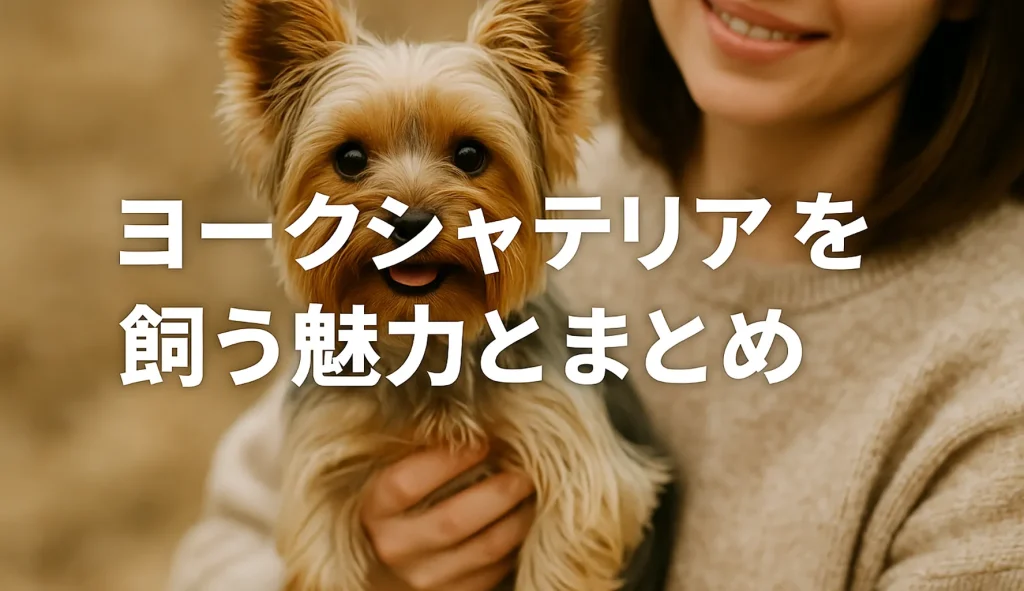 ヨークシャテリアを飼う魅力とまとめ