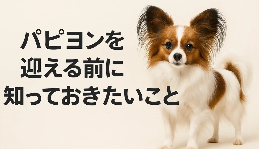 パピヨンを迎える前に知っておきたいこと