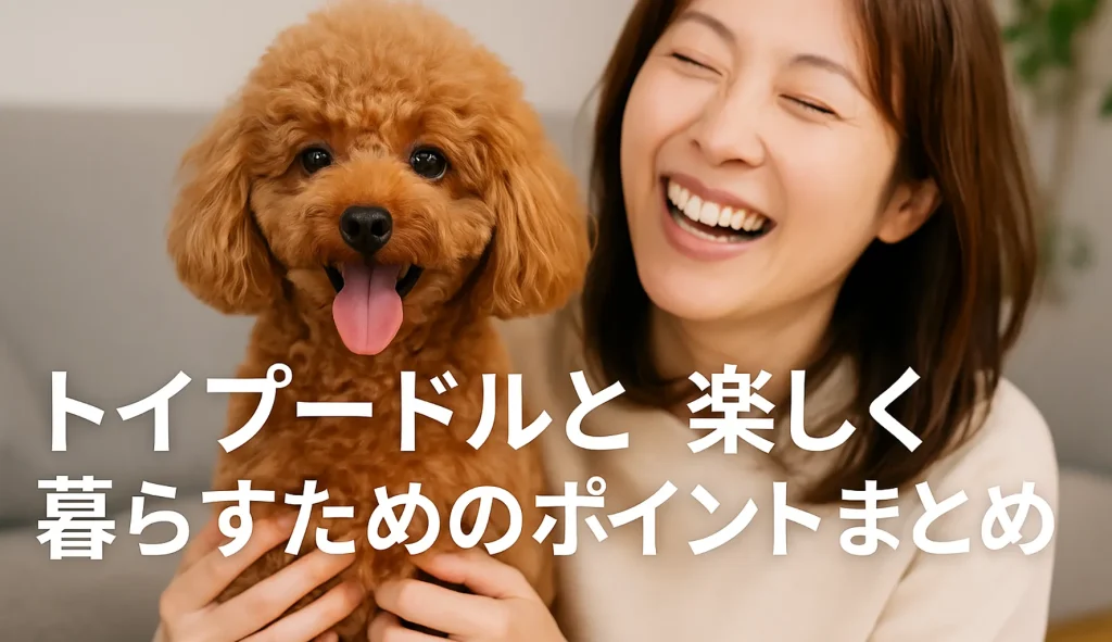 トイプードルと楽しく暮らすためのポイントまとめ