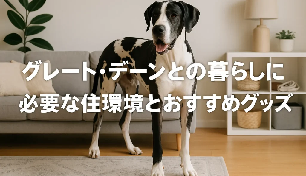 グレート・デーンとの暮らしに必要な住環境とおすすめグッズ
