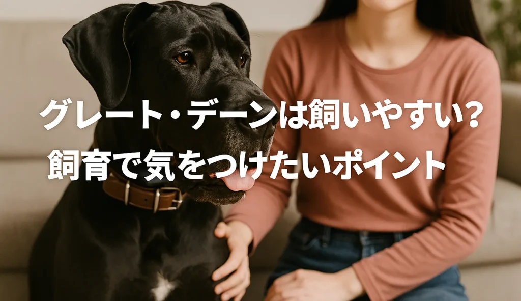 グレート・デーンは飼いやすい?飼育で気をつけたいポイント