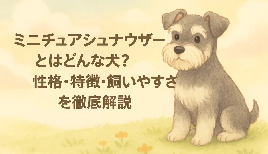 ミニチュアシュナウザーとはどんな犬？性格・特徴・飼いやすさを徹底解説