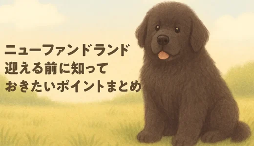 ニューファンドランドとはどんな犬？性格・特徴・飼いやすさを徹底解説