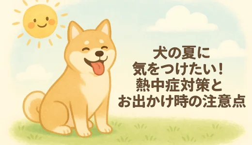 犬の夏に気をつけたい！熱中症対策とお出かけ時の注意点