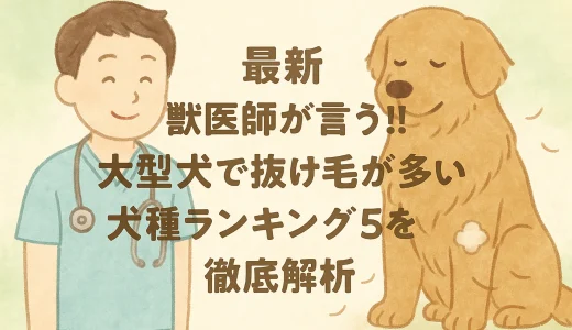 【最新】獣医師が言う!!大型犬で抜け毛が多い犬種ランキング5を徹底解析