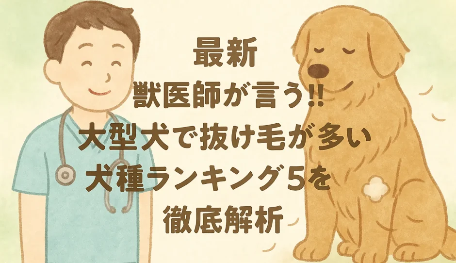 【最新】獣医師が言う!!大型犬で抜け毛が多い犬種ランキング5を徹底解析