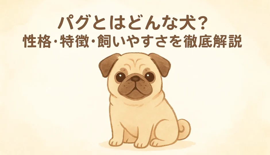 パグとはどんな犬？性格・特徴・飼いやすさを徹底解説