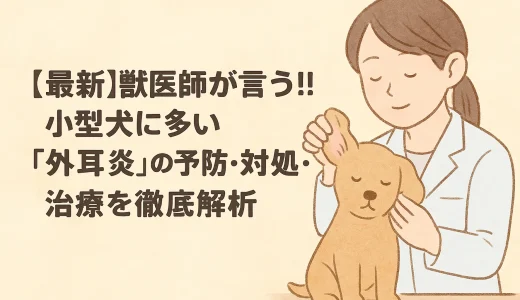 【最新】獣医師が言う!!小型犬に多い「外耳炎」の予防･対処･治療を徹底解析