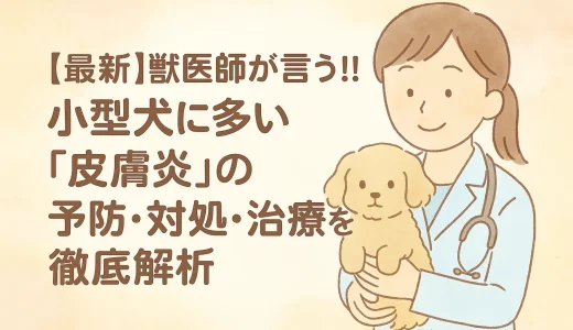 最新】獣医師が言う!!小型犬に多い「皮膚炎」の予防･対処･治療を徹底解析