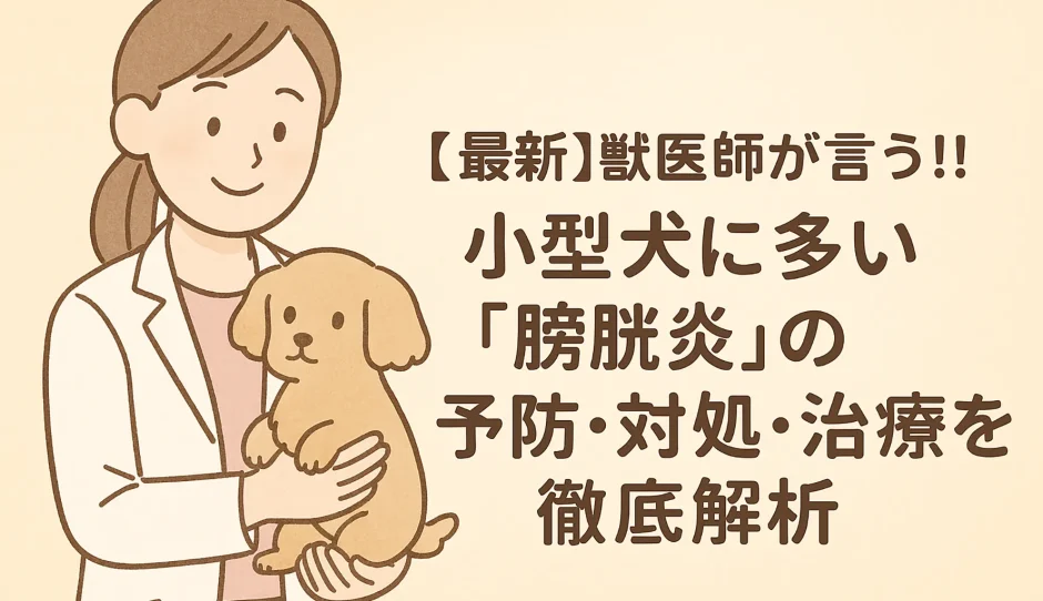 最新】獣医師が言う!!小型犬に多い「膀胱炎」の予防･対処･治療を徹底解析