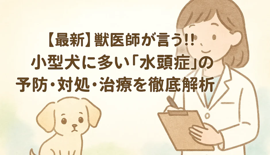 最新】獣医師が言う!!小型犬に多い「水頭症」の予防･対処･治療を徹底解析