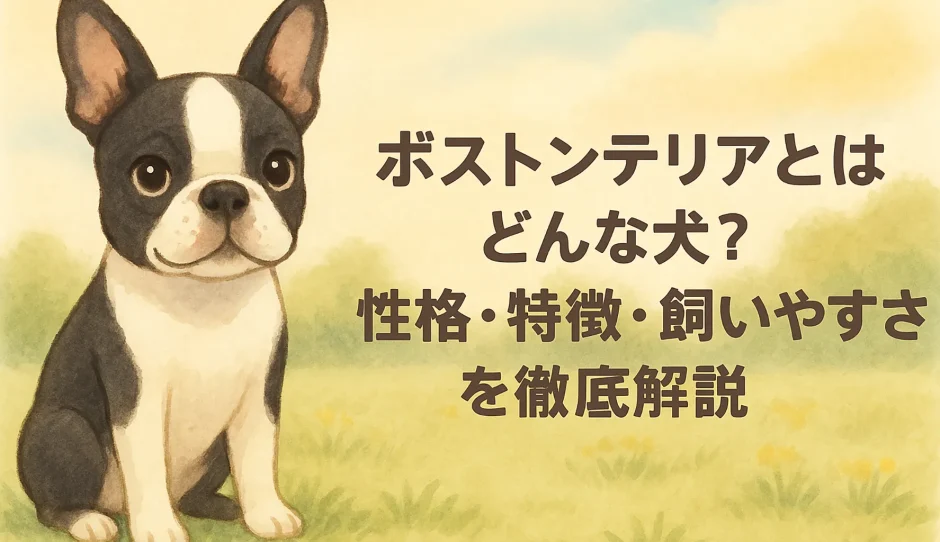 ボストンテリアとはどんな犬？性格・特徴・飼いやすさを徹底解説