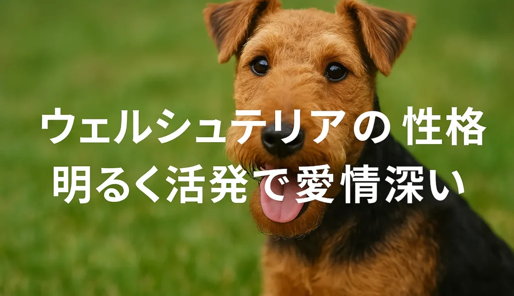 ウェルシュテリアの性格|明るく活発で愛情深い