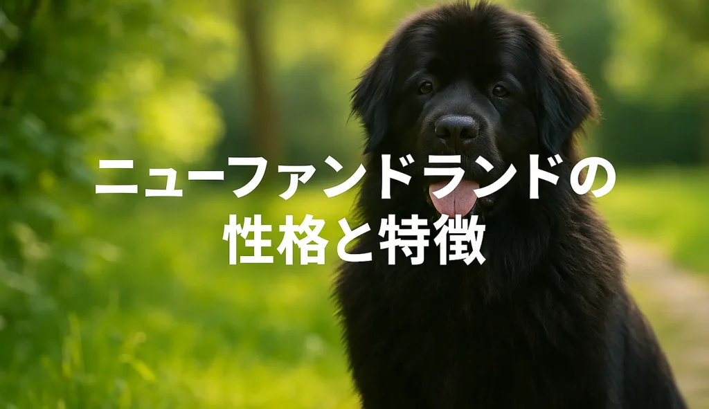 ニューファンドランドの性格と特徴
