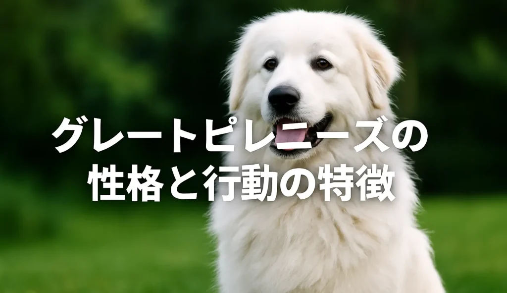 グレートピレニーズの性格と行動の特徴