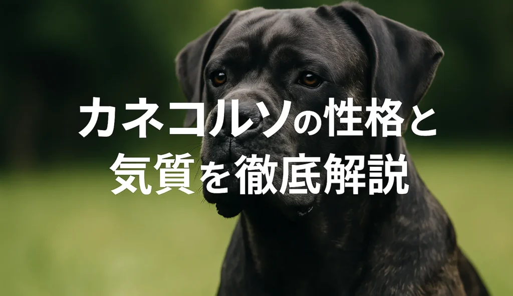 カネコルソの性格と気質を徹底解説