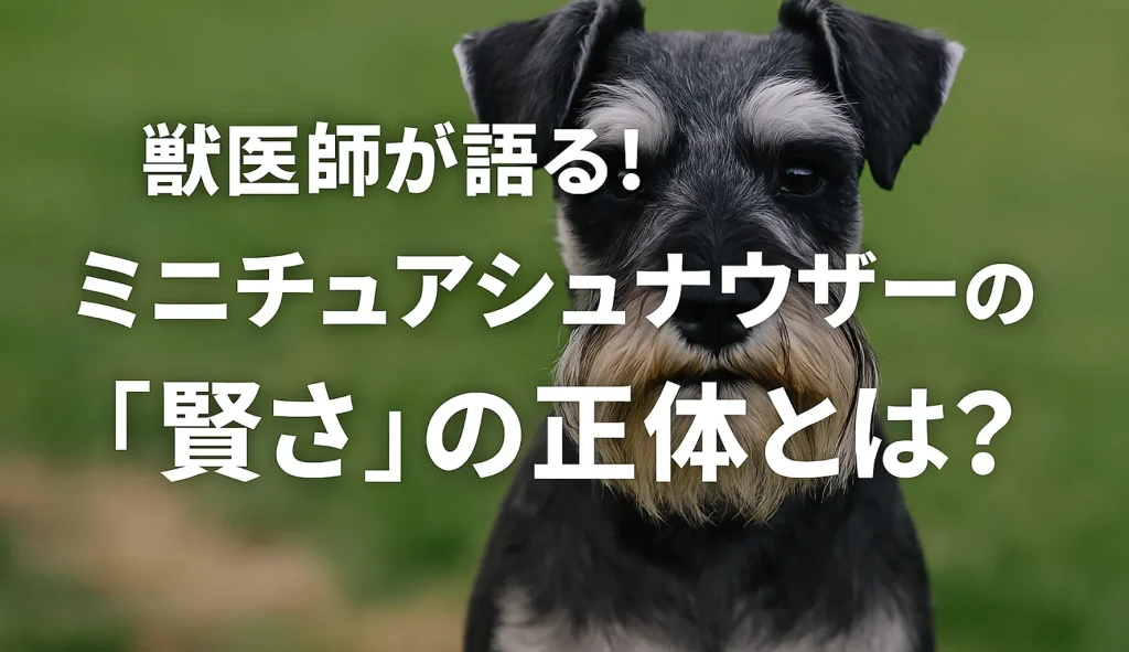 獣医師が語る!ミニチュアシュナウザーの「賢さ」の正体とは?