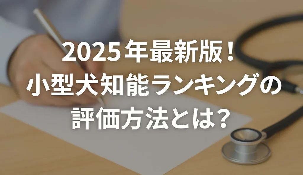 2025年最新版!小型犬知能ランキングの評価方法とは?