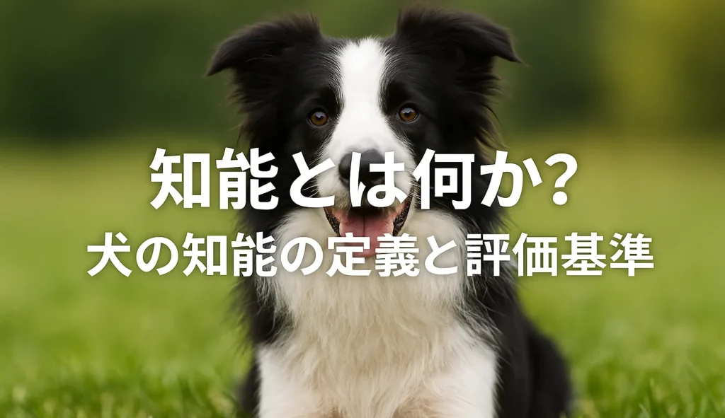 知能とは何か?犬の知能の定義と評価基準