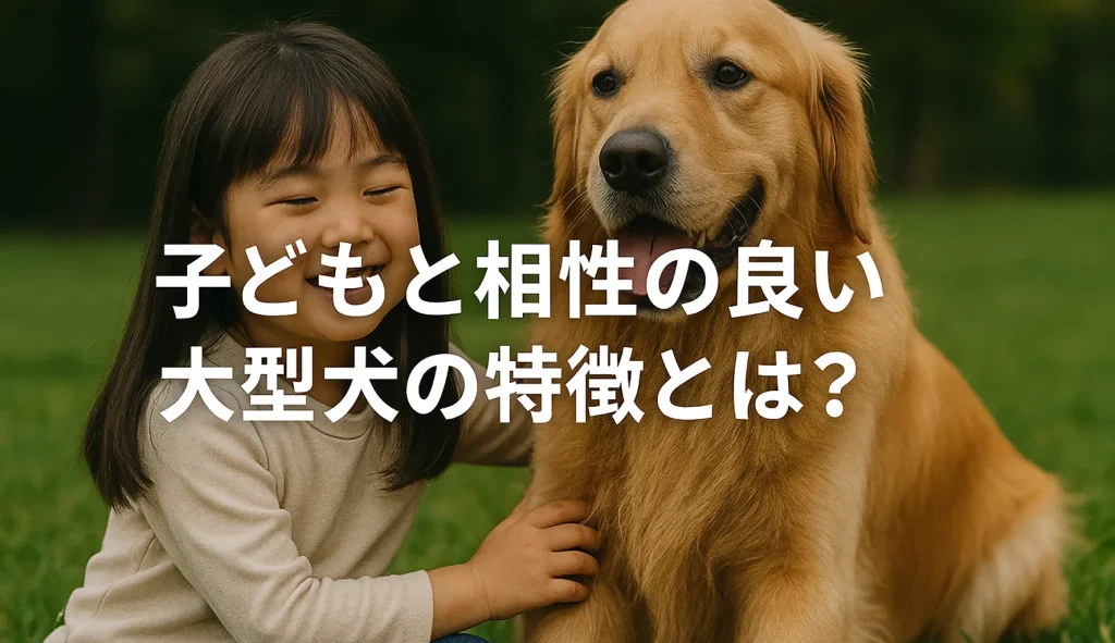 子どもと相性の良い大型犬の特徴とは?