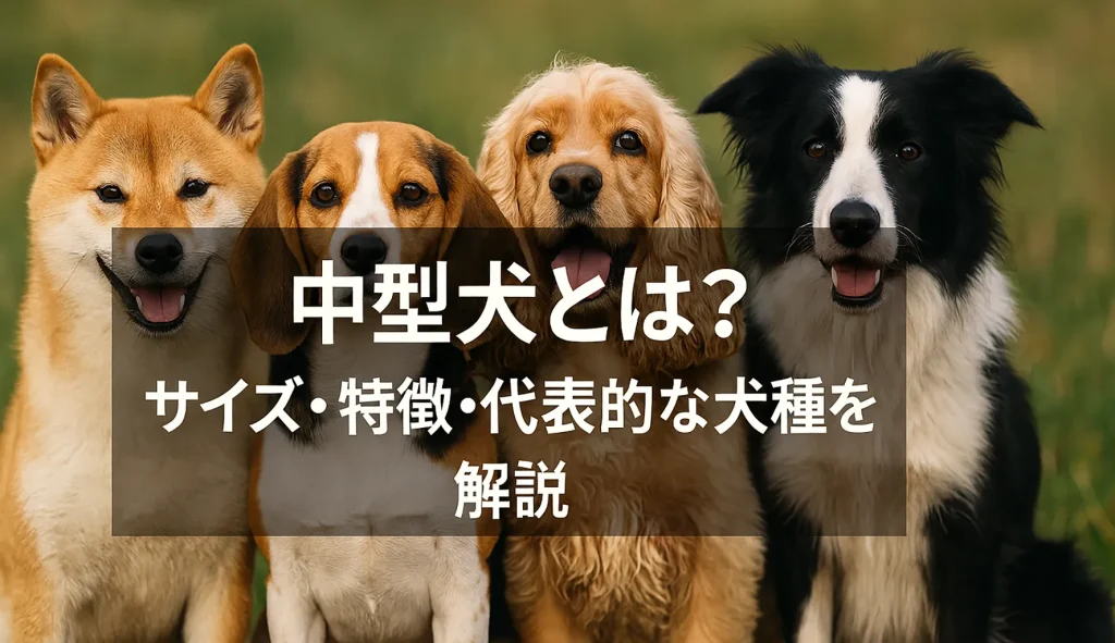 中型犬とは？サイズ・特徴・代表的な犬種を解説