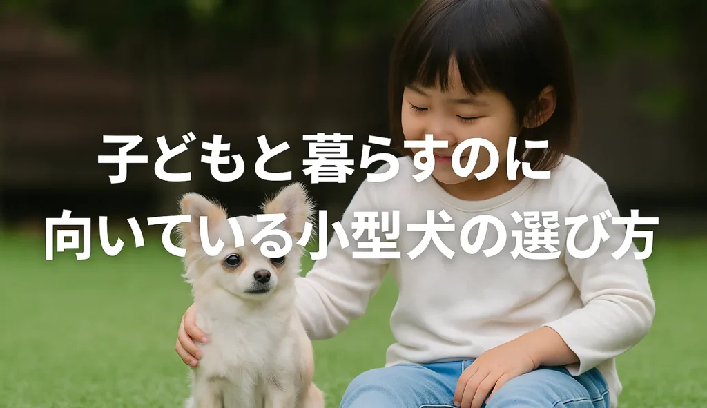 子どもと暮らすのに向いている小型犬の選び方