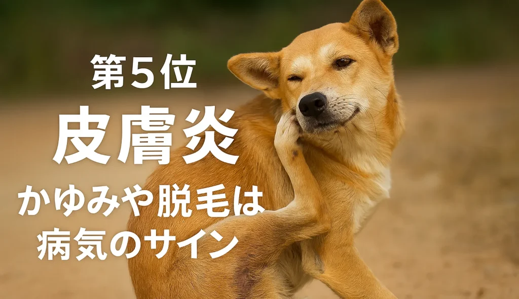 第5位「皮膚炎」~かゆみや脱毛は病気のサイン~