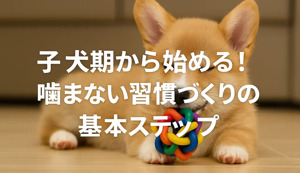 子犬期から始める！噛まない習慣づくりの基本ステップ