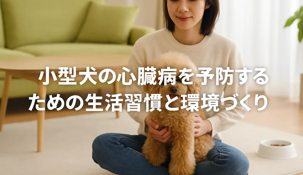 小型犬の心臓病を予防するための生活習慣と環境づくり