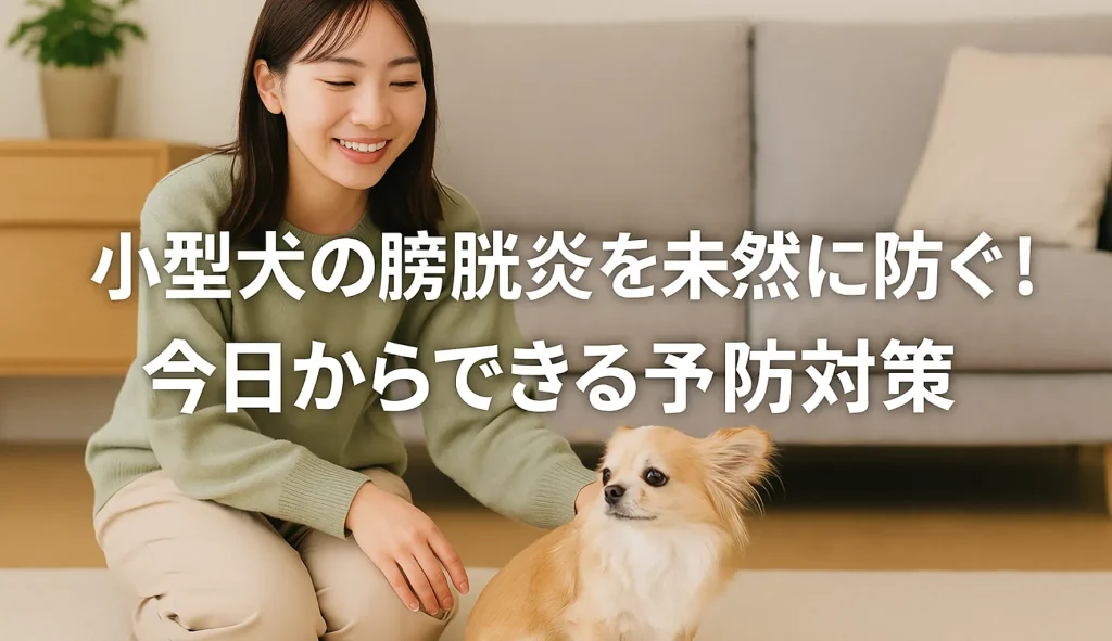 小型犬の膀胱炎を未然に防ぐ！今日からできる予防対策
