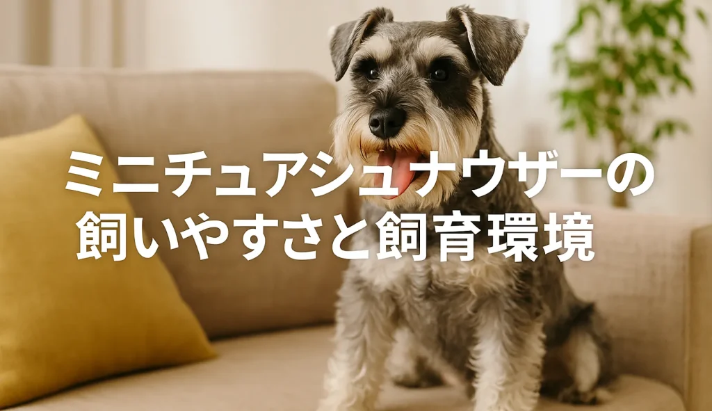 ミニチュアシュナウザーの飼いやすさと飼育環境