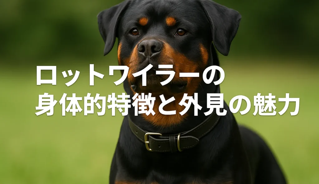 ロットワイラーの身体的特徴と外見の魅力