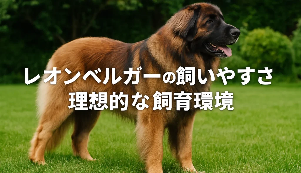 レオンベルガーの飼いやすさと理想的な飼育環境