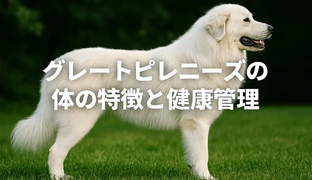 グレートピレニーズの体の特徴と健康管理