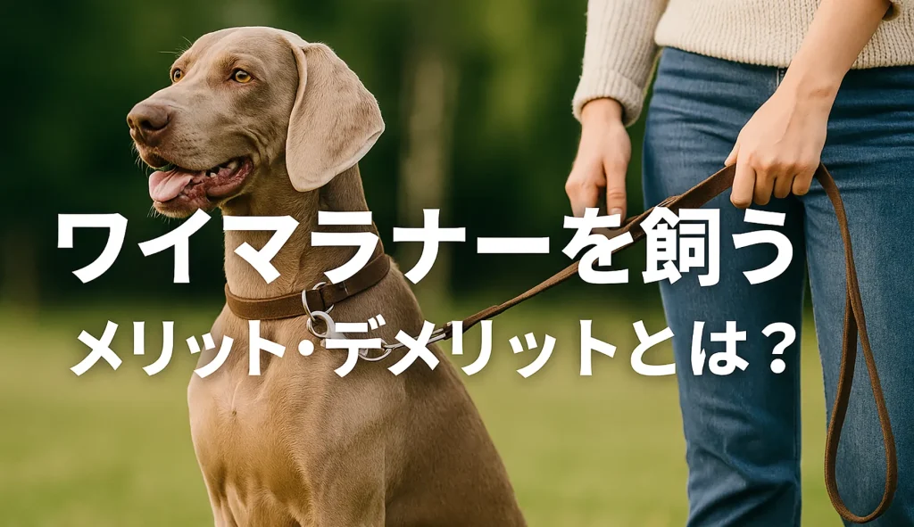 ワイマラナーを飼うメリット・デメリットとは?