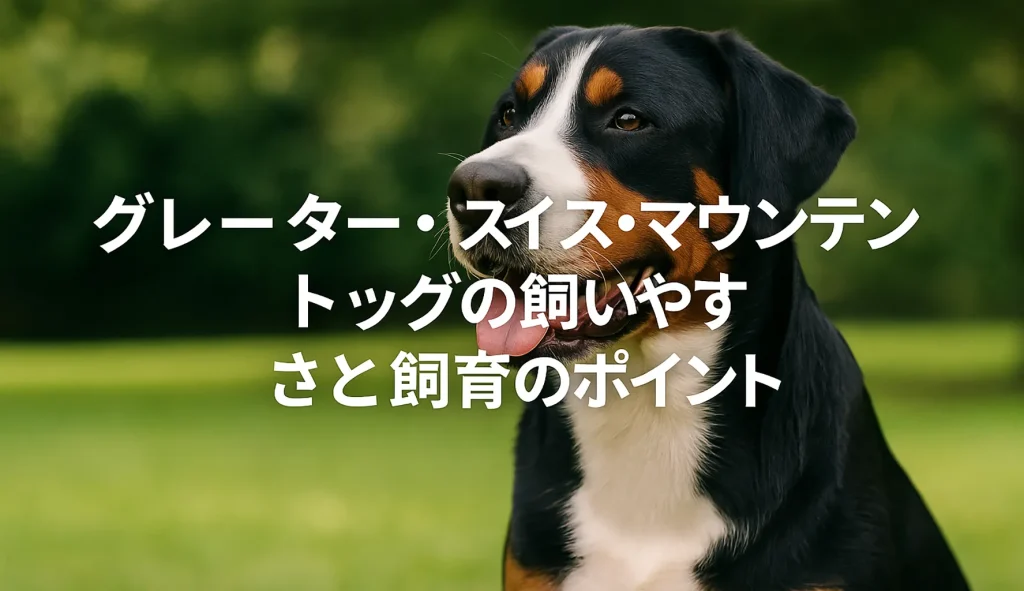 グレーター・スイス・マウンテン・ドッグの飼いやすさと飼育のポイント