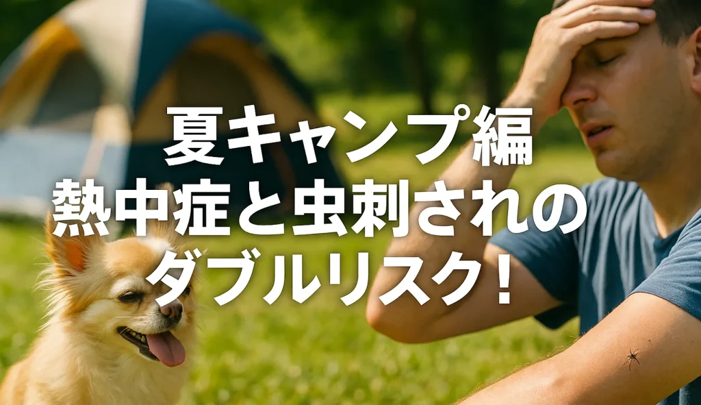 夏キャンプ編:熱中症と虫刺されのダブルリスク!