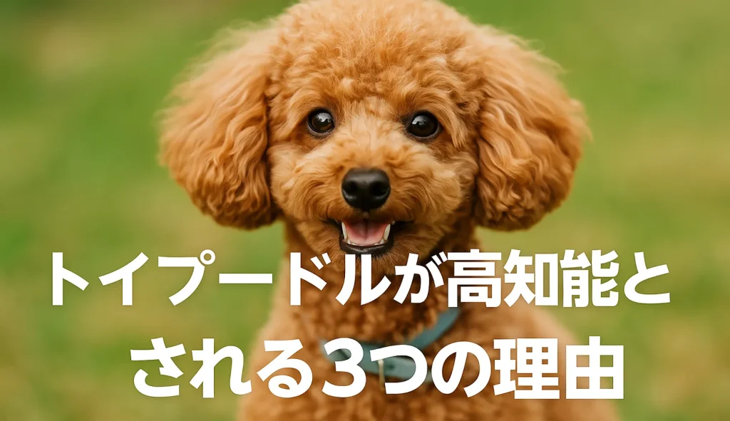 トイプードルが高知能とされる3つの理由