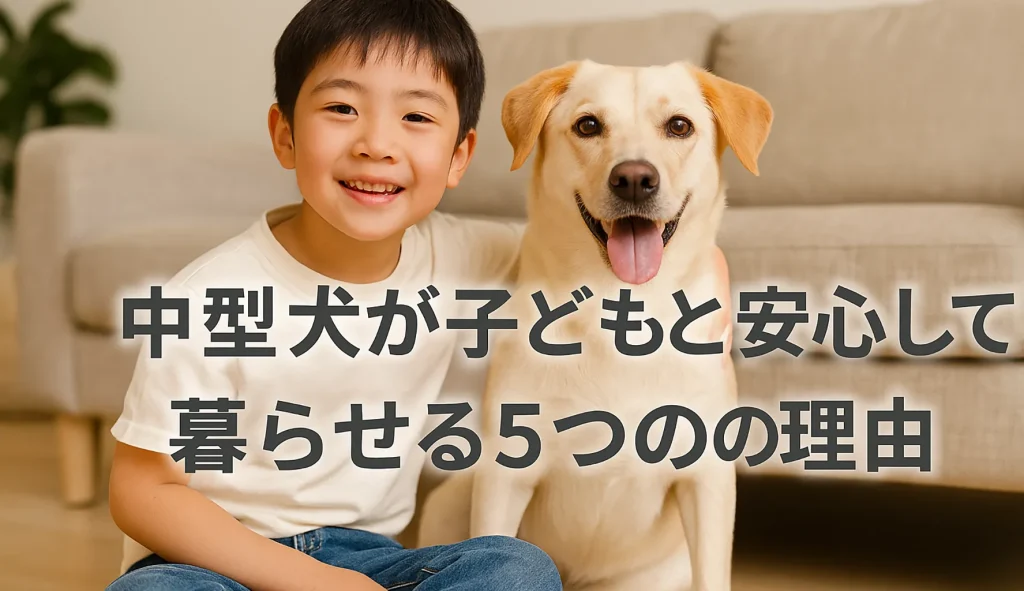 中型犬が子どもと安心して暮らせる5つの理由
