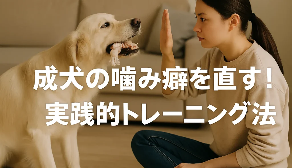 成犬の噛み癖を直す！実践的トレーニング法