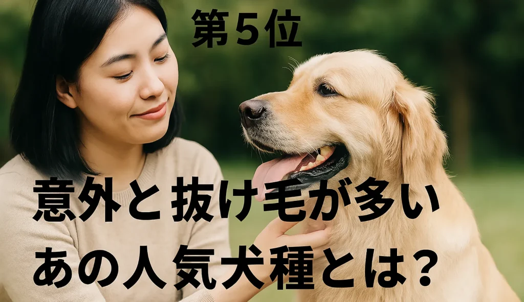 第5位:意外と抜け毛が多いあの人気犬種とは?