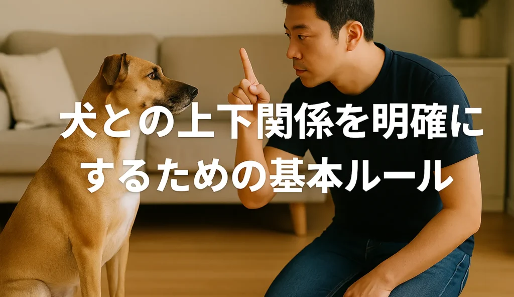 犬との上下関係を明確にするための基本ルール