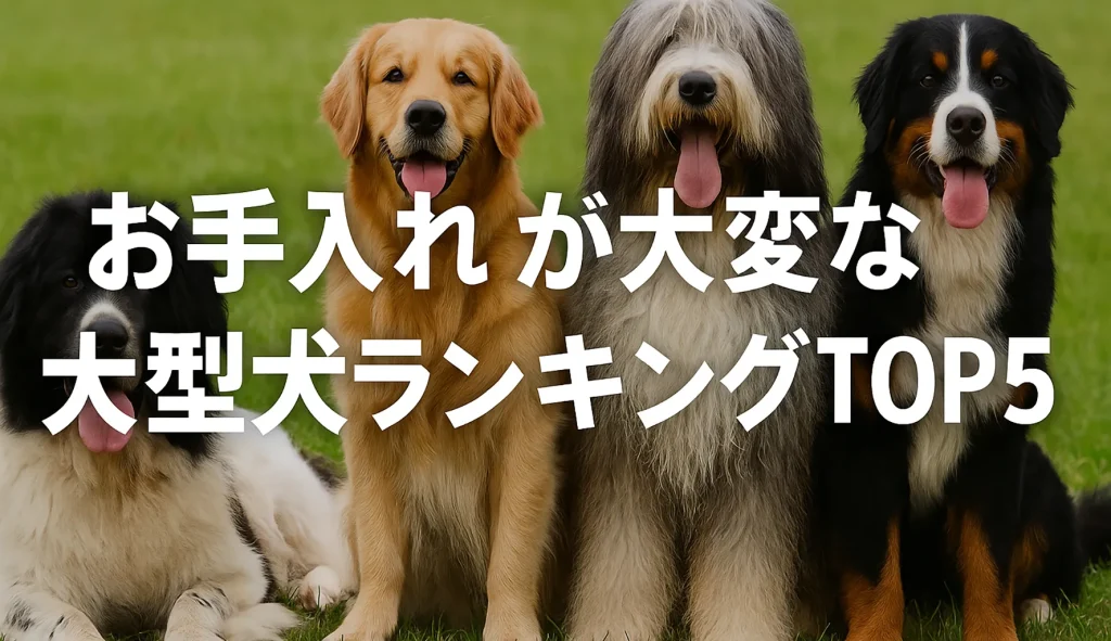お手入れが大変な大型犬ランキングTOP5