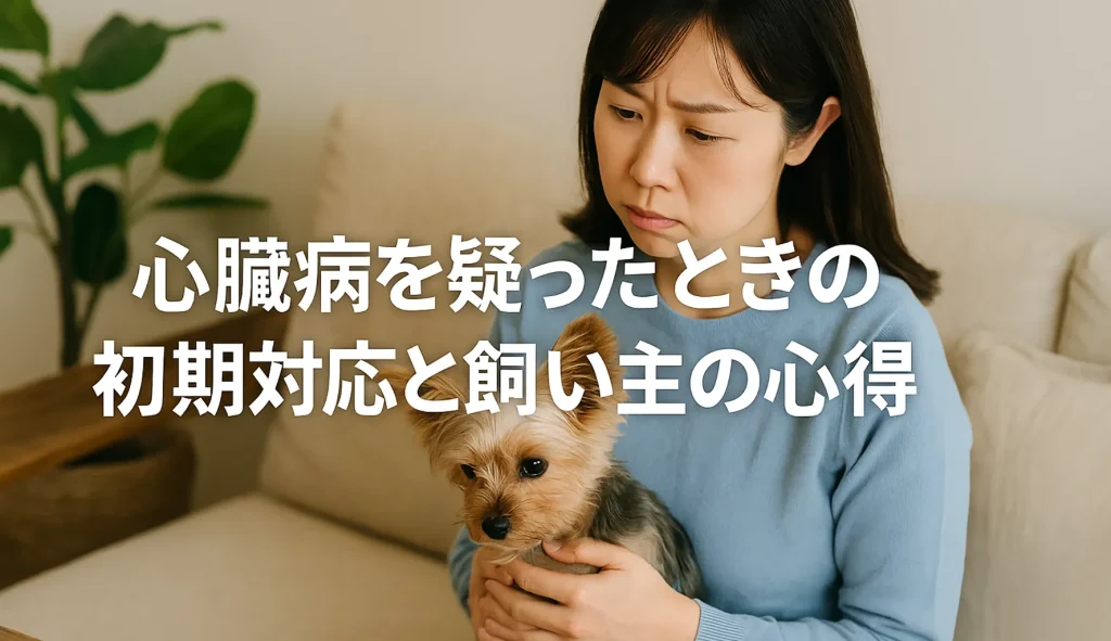 心臓病を疑ったときの初期対応と飼い主の心得