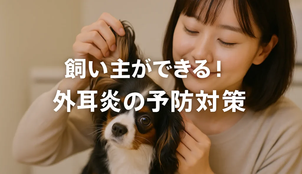 飼い主ができる!外耳炎の予防対策